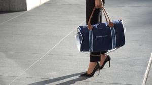 Woman walking with a BankerBag