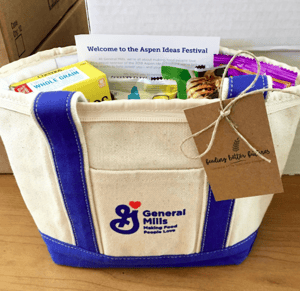 General Mills tote for Aspen Ideas Festival
