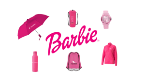 Barbie pink branded merchandise